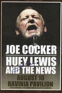 Joe Cocker signed, autographed concert poster