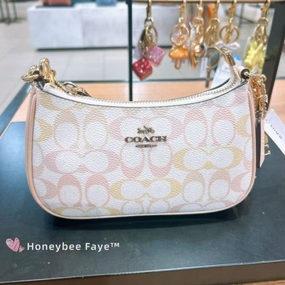 NWT Coach Teri Mini Crossbody Bag In Pretty Signature Canvas CDW52