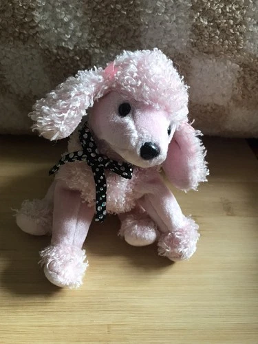 TY Beanie Baby Brigitte The Pink French Poodle Vintage Birthday April 20, 2000