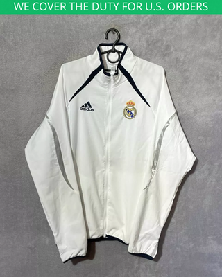 Real Madrid ICON Retro Jacket With Zipped 2006 x 2021 Adidas White