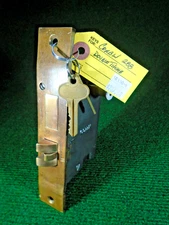 CORBIN #288 (aka #0288) ENTRY MORTISE LOCK DOUBLE THUMB SET NICE (18330-6)
