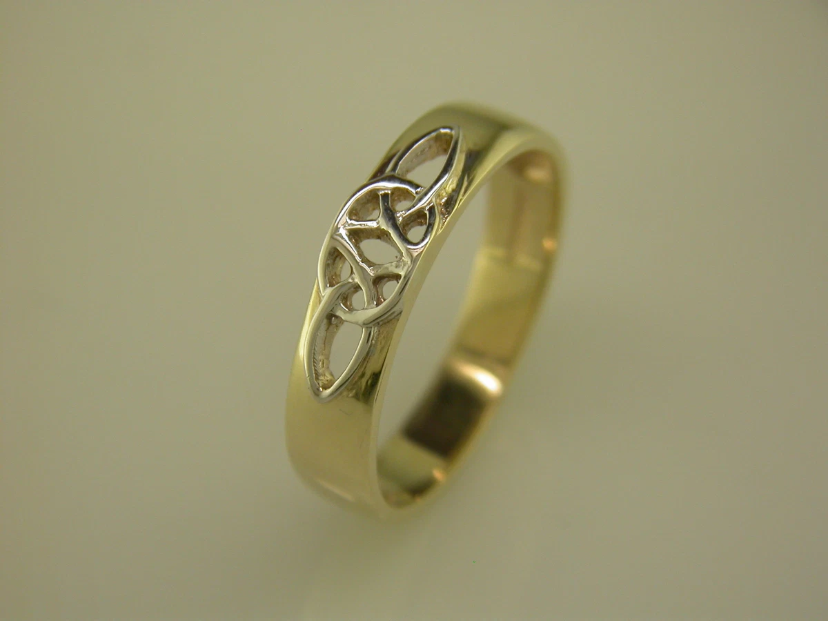 14k Gold Irish Handcrafted Celtic Knot Wedding ring Anniversary
