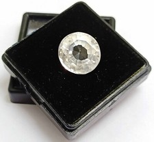 15 Ct Natural Sri Lanka White Sapphire Certified Round Cut Loose Gemstone 5SDL