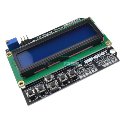 1602 LCD Display Blue Backlight Board Keypad Shield For Arduino LCD Duemilanove