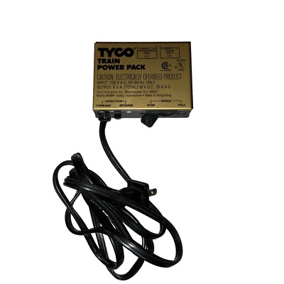 Tyco Train Power Pack Transformer Model 899BP With Track Power Wire