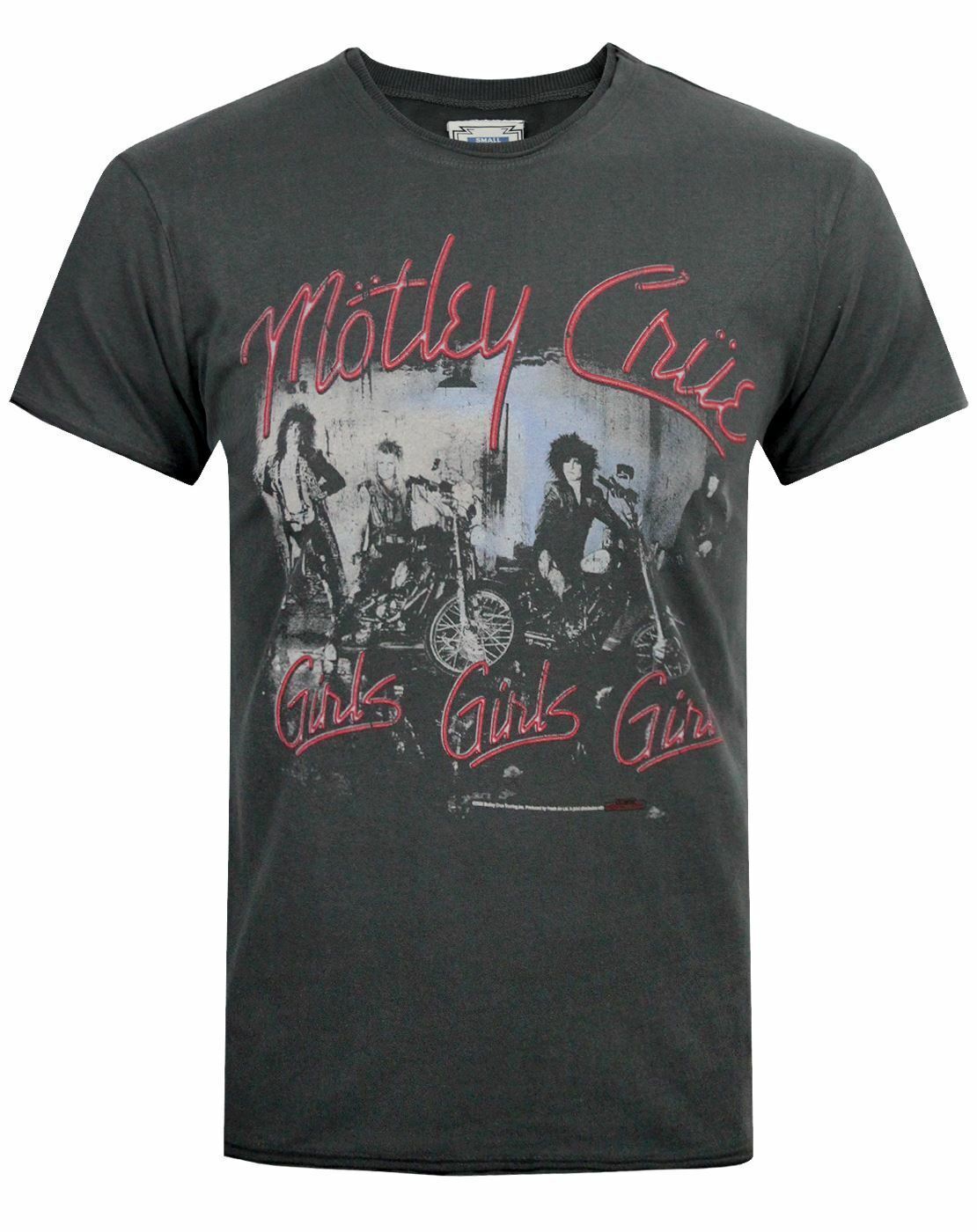 Усиленная одежда серого цвета футболка Motley Crue Kurzrmeliges Herren 4890₽