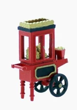 POPCORN Vendor Cart comes assembled, unpainted even has Popcorn HO scale