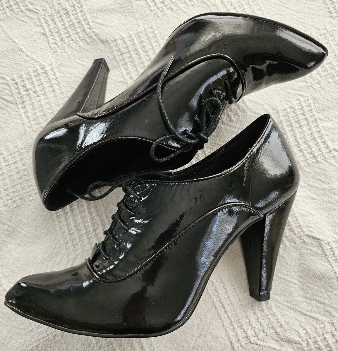 Escarpins Miss Sixty Carol En Cuir Noir - Talons Hauts, Taille 40 (UK8), Neufs Avec Boîte