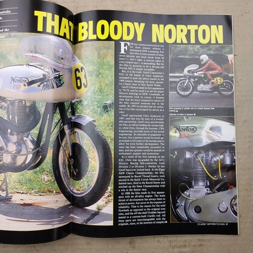 Classic Motorcycling Magazine Issue 25 1991 - Picture 3 of 3