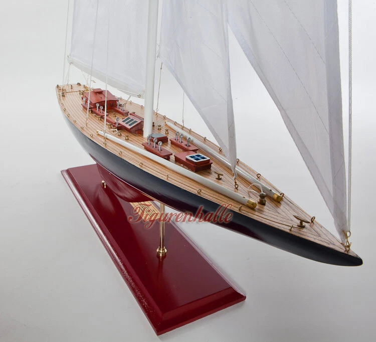 Endeavour Segelyacht Segelschiff Modell Standmodell Maritim Holz Yacht Deko neu - Bild 2 von 4