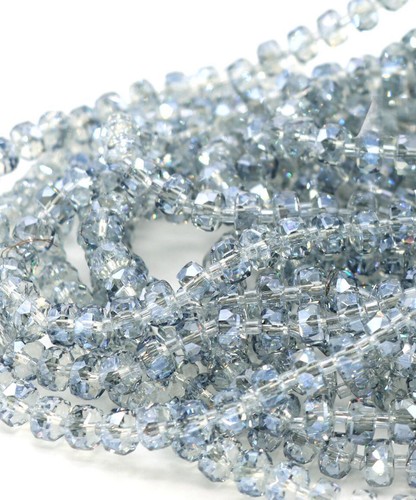 Handmade jewelry with 8mm wheel crystal loose bead through-hole cut surface - Picture 32 of 67