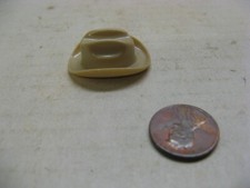 Vintage Mini Plastic 1960s 1970s Cowboy Figure Hat