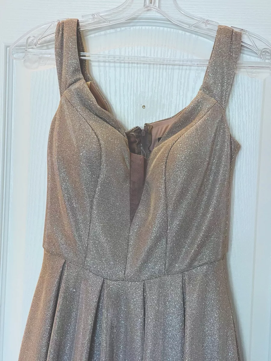 Juniors rose gold dress sale