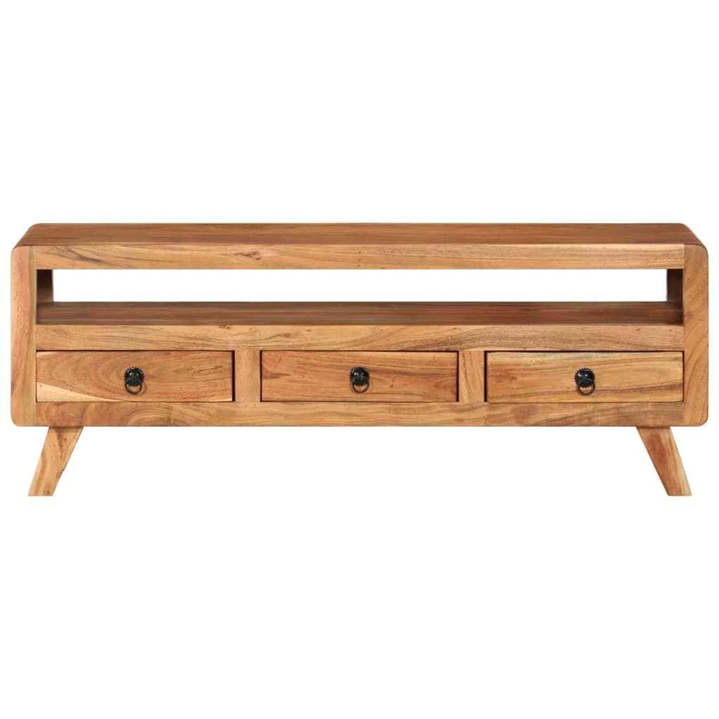 Acacia wood 2024 tv unit