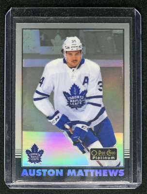 Auston Matthews Retro Rainbow Toronto Maple Leafs 20-21 O-Pee-Chee Platinum