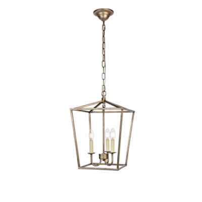 Elegant Lighting LD6008D12S Maddox 3 Light 12-1/2''H18'' Wide Taper Candle Pendant