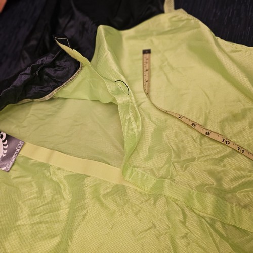 Castelli Cycling Reflective Windbreaker Rain Jacket Men’s XXL Navy Blue & Yellow - Picture 14 of 20