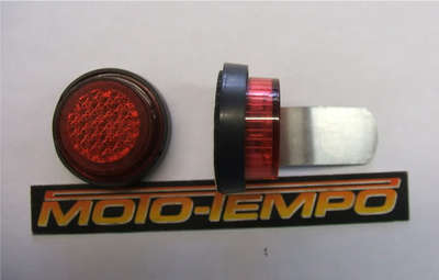 Coppia Di Riflettori Autoadesivi Targhetta Rossa 20 Mm MOT - Foto 13