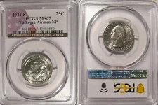 2021 S Tuskegee Airmen NP Quarter 25c PCGS MS67