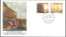 🍁Canada  #852/851    BONSECOURS MARKET    Brand New 1980  Fleetwood Cover