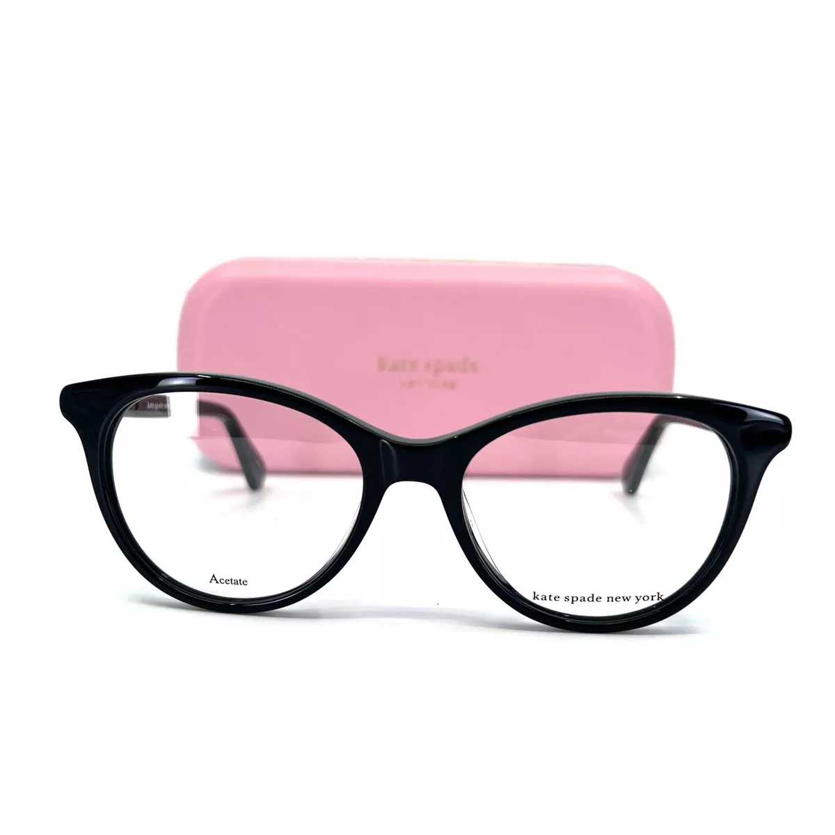 Kate Spade CAELIN 807 Eyeglasses Black Round Plastic Frames 49 17 140 mm