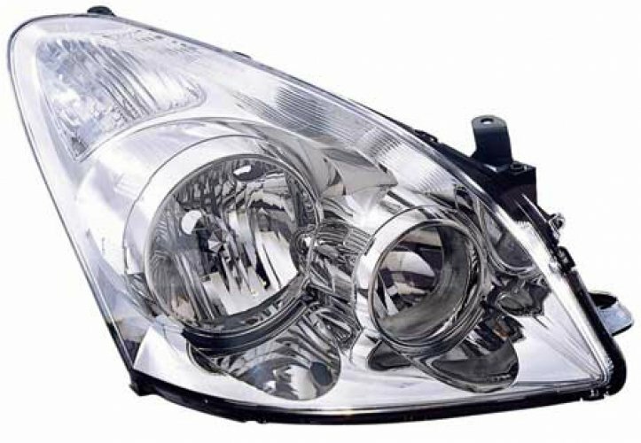 Phare avant droit pour Corolla Verso 2007-2009 optique de remplacement halogène H7 H1