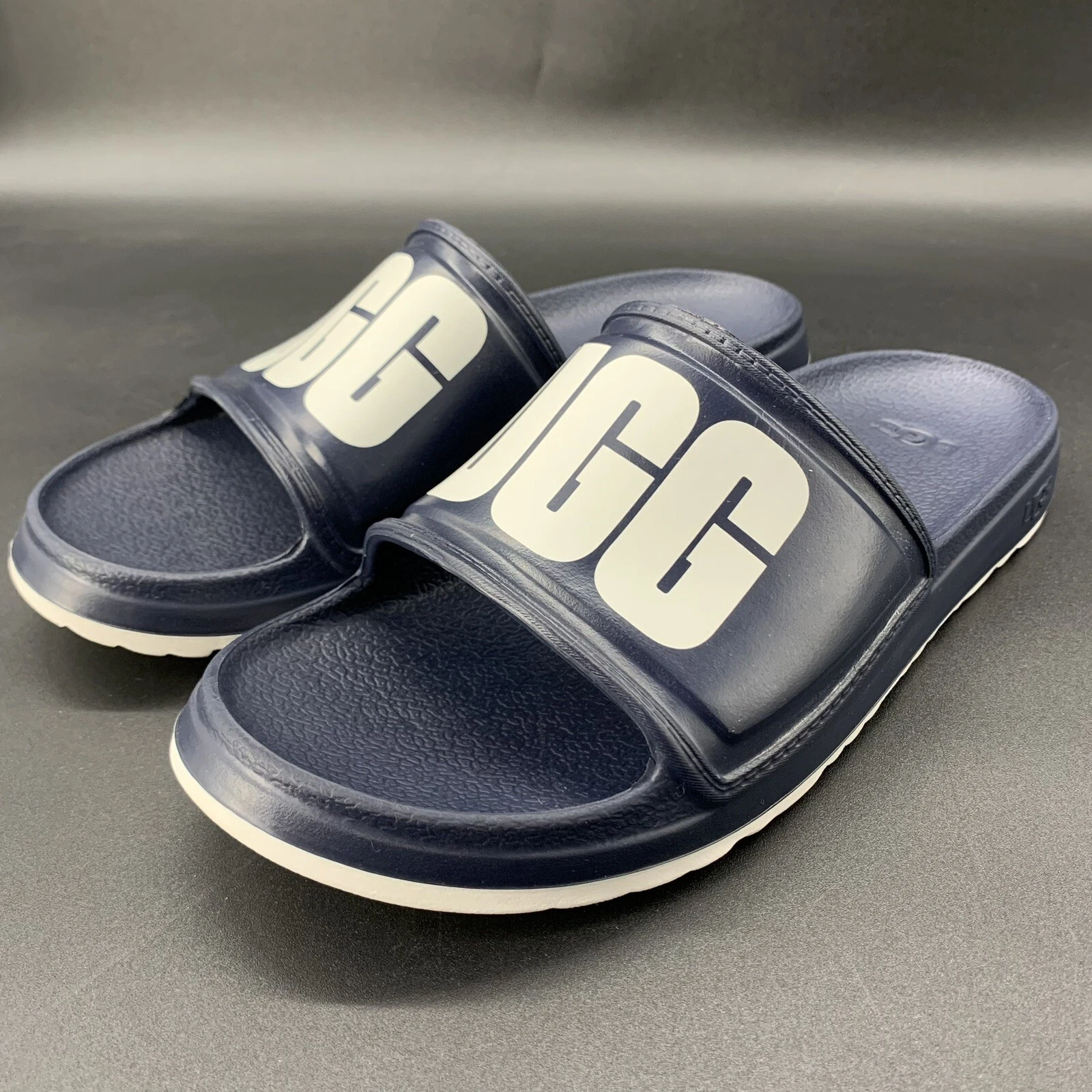 NUOVI SANDALI UGG WILCOX SLIDE UOMO US 9 BLU NAVY SLIP ON IMPERMEABILI EU 42 UK 8