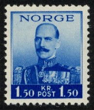 Norway 1937/38 (NK 214, MI 192, SC 178) - King Haakon VII - MH