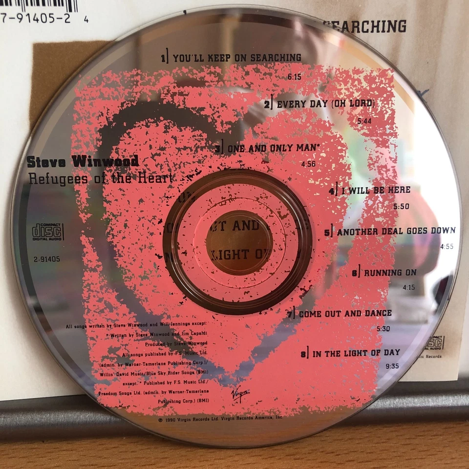Steve Winwood - Refugees Of The Heart - CD 1990 - Bild 3 von 3
