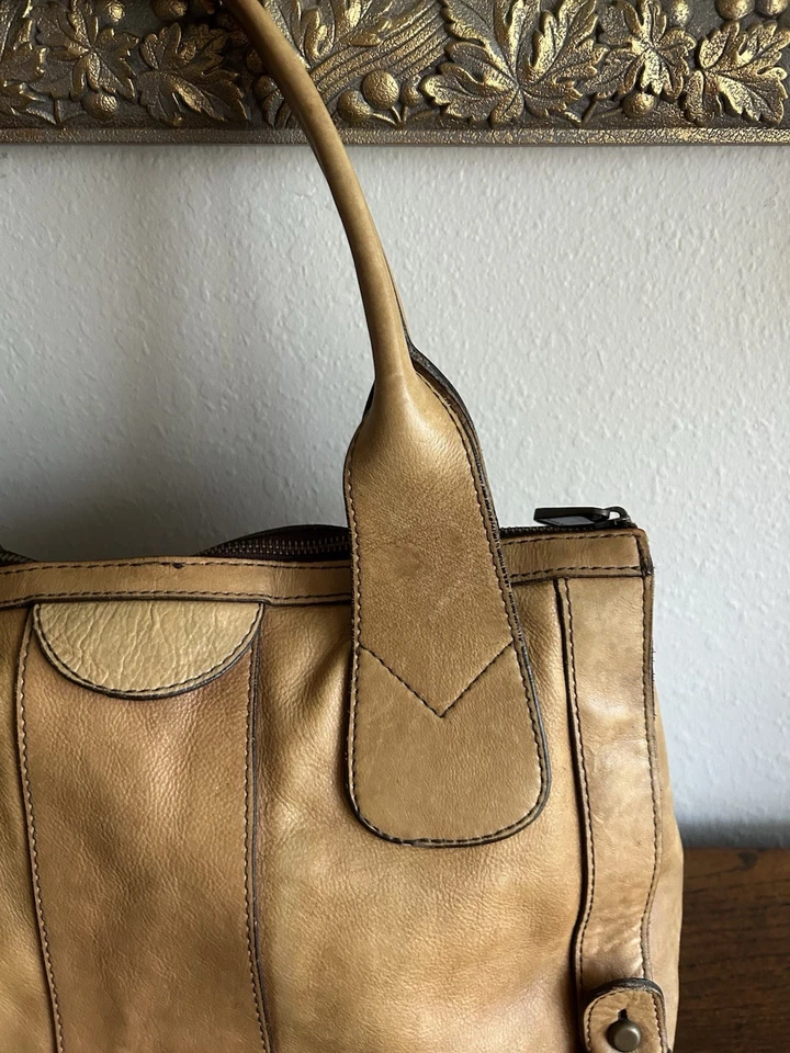 Bolso de Hombro FOSSIL Vintage Reedición Carmelo Tostado Cartera Mediano Grande Y2K Foto 4 de 4