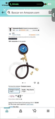 #ad Fuel Pressure Tester Kit Fuel Pressure Gauge Car Diagnostic Tool Fuel Pressure $40.00