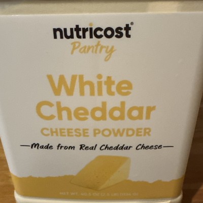 Nutricost White Cheddar Cheese Powder Pantry Size, 2.5 Pounds