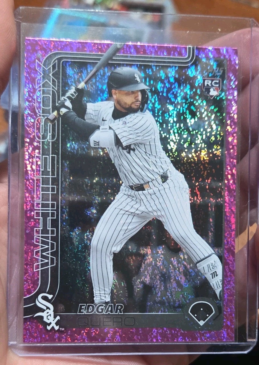 2025 Topps Update Series - Edgar Quero #US145 Pink Holo Foil (RC)