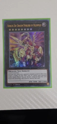 Yugioh Hieratic Sky Dragon Overlord of Heliopolis GFTP-EN004 Ultra Rare NM