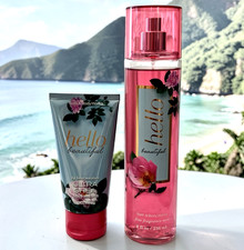 Bath  Body Works HELLO BEAUTIFUL Body Lotion 2.5 oz  Fragrance Mist 8 oz. NEW