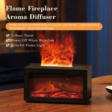 140ml Essential Oil Diffuser Volcano Fire Flame Aromatherapy Diffuser Ultrasonic