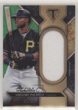 2017 Topps Triple Threads Single Jumbo Relics Emerald 17/18 Gregory Polanco 2a9