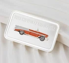 1956 Chevrolet Convertible 1 oz Silver Art Bar Collectible - 812b