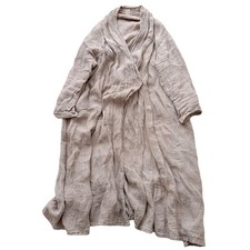 Nest Robe Linen Panama Washable Robe Dress  Cardigan -Used-