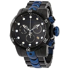Invicta Venom Chronograph Black Carbon Fiber Dial Two-tone Men's Watch 15461