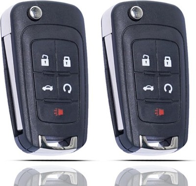 Flip Key Fob Shell Case Replacement Fits for Cruze Malibu Equinox Sonic Impala T