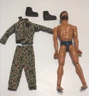 VINTAGE GI Joe Figure 1975 Adventure Team LAND ADVENTURER CAMO MUSCLE BODY