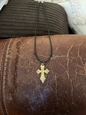 Brass Cross Necklace