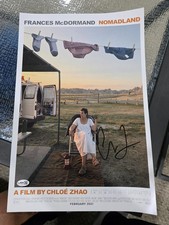 Chloe Zhao "NOMADLAND" Director AUTOGRAPH Signed 12X18 POSTER COA JSA