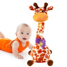 Dancing Talking Singing Giraffe Baby Toy, Tummy Time Toy Giraffe Stuffed Anim...
