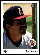 Tony Armas 1989 Upper Deck #212 Angels MLB READ FREE SHIPPING AutographDen