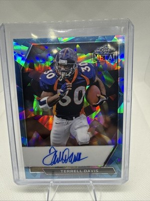 2026 Leaf Metal Terrell Davis Auto Autograph Crystal On Card #7/7