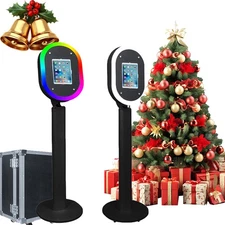 Universal iPad Photo Booth Shell Stand Selfie Station Photobooth Machine w/Case