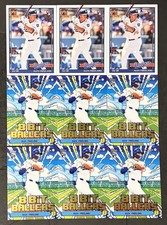 2026 Topps Series 1 Alex Freeland #74 RC Lot (9) Celebrations Rookie RC Dodgers