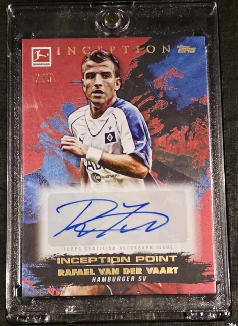 Topps Bundesliga INCEPTION  Rafael Van der Vaart  Autograph 2/5 Hamburger SV